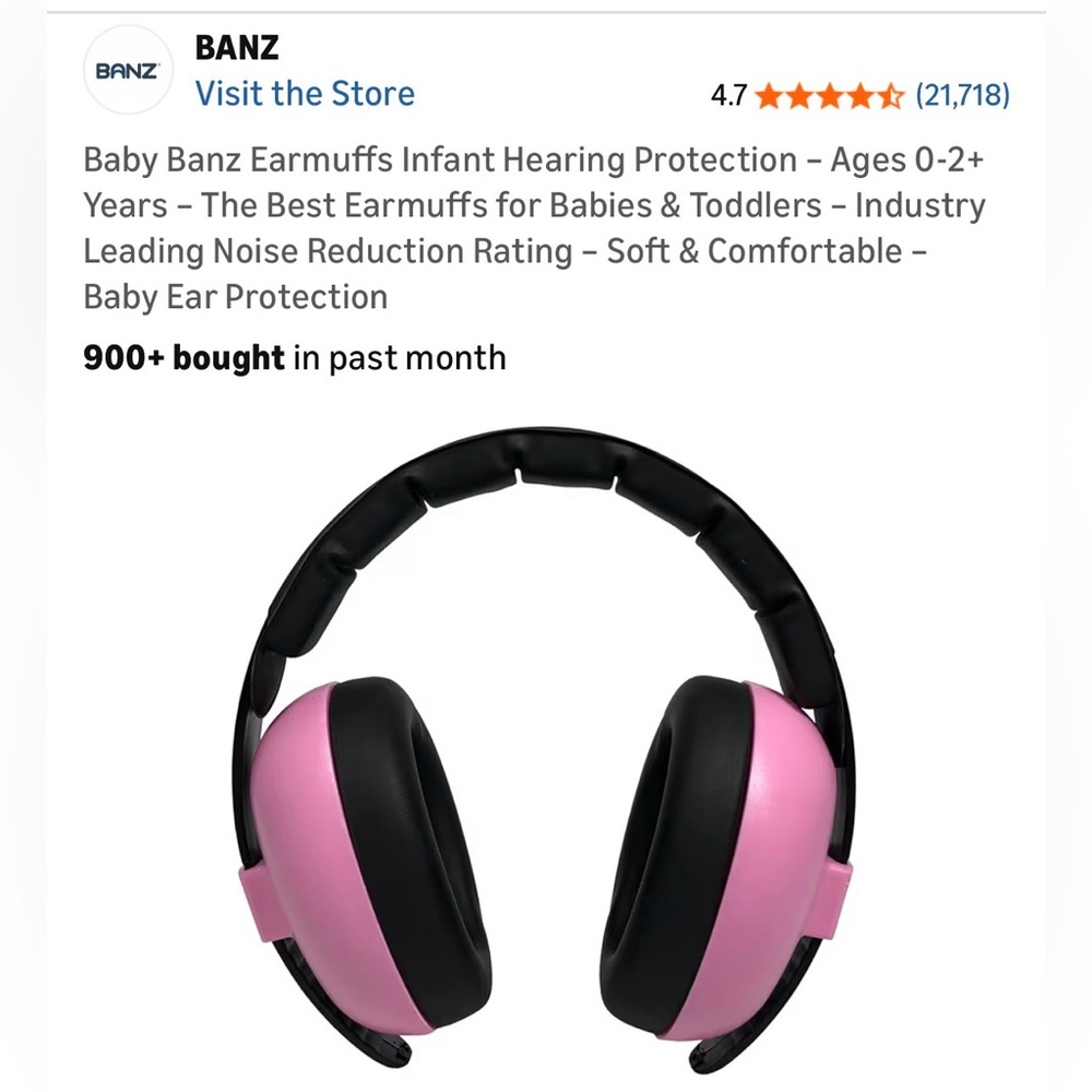 👶🏻 Kids Adjustable Noise Canceling (Reduction) Headphones